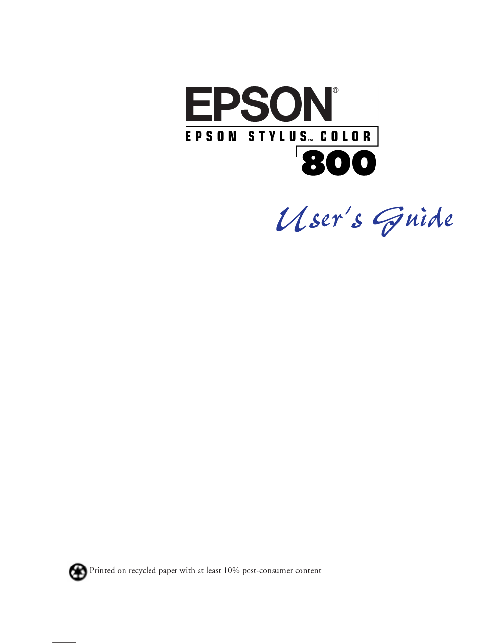 Epson Printer Manual