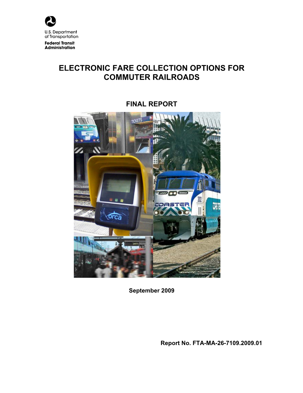 Electronic Fare Collection Options for Commuter Railroads