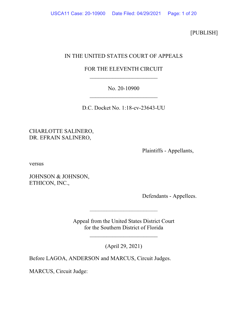 [Publish] in the United States Court of Appeals for The