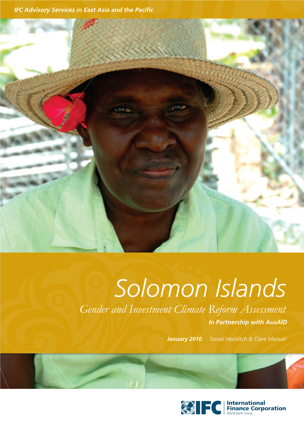 Solomon Islands Gender and Investment Climate Reform Assessment in Partnership with Ausaid