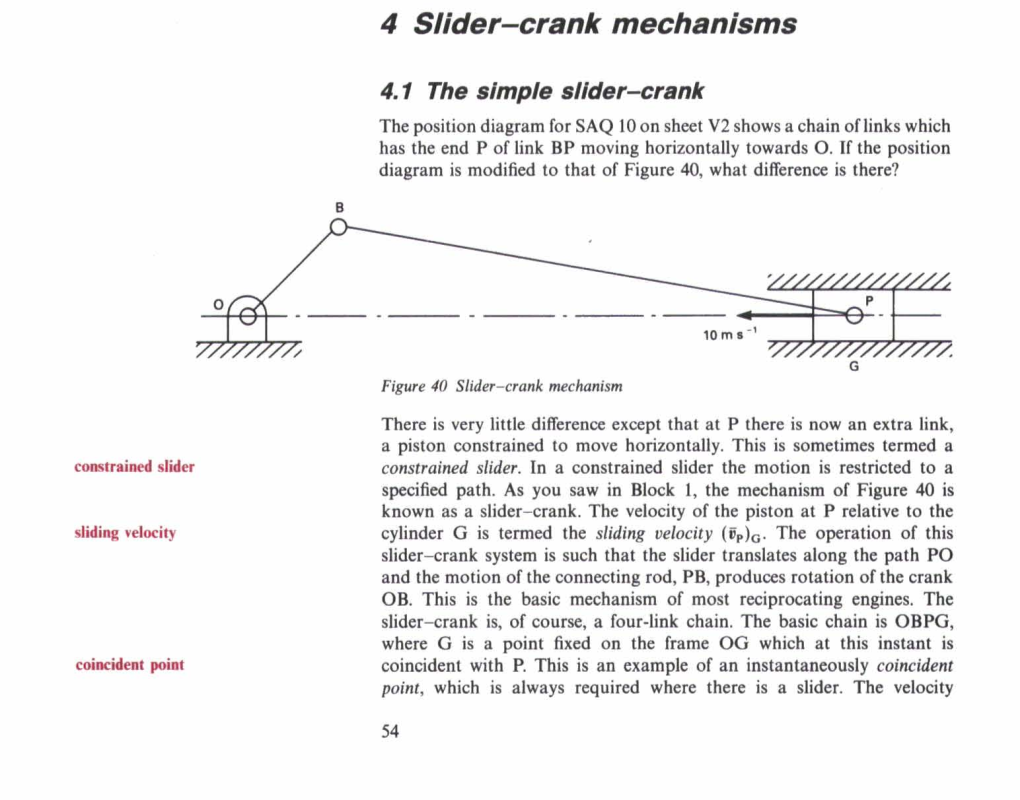 4 Slider-Crank Mechanisms