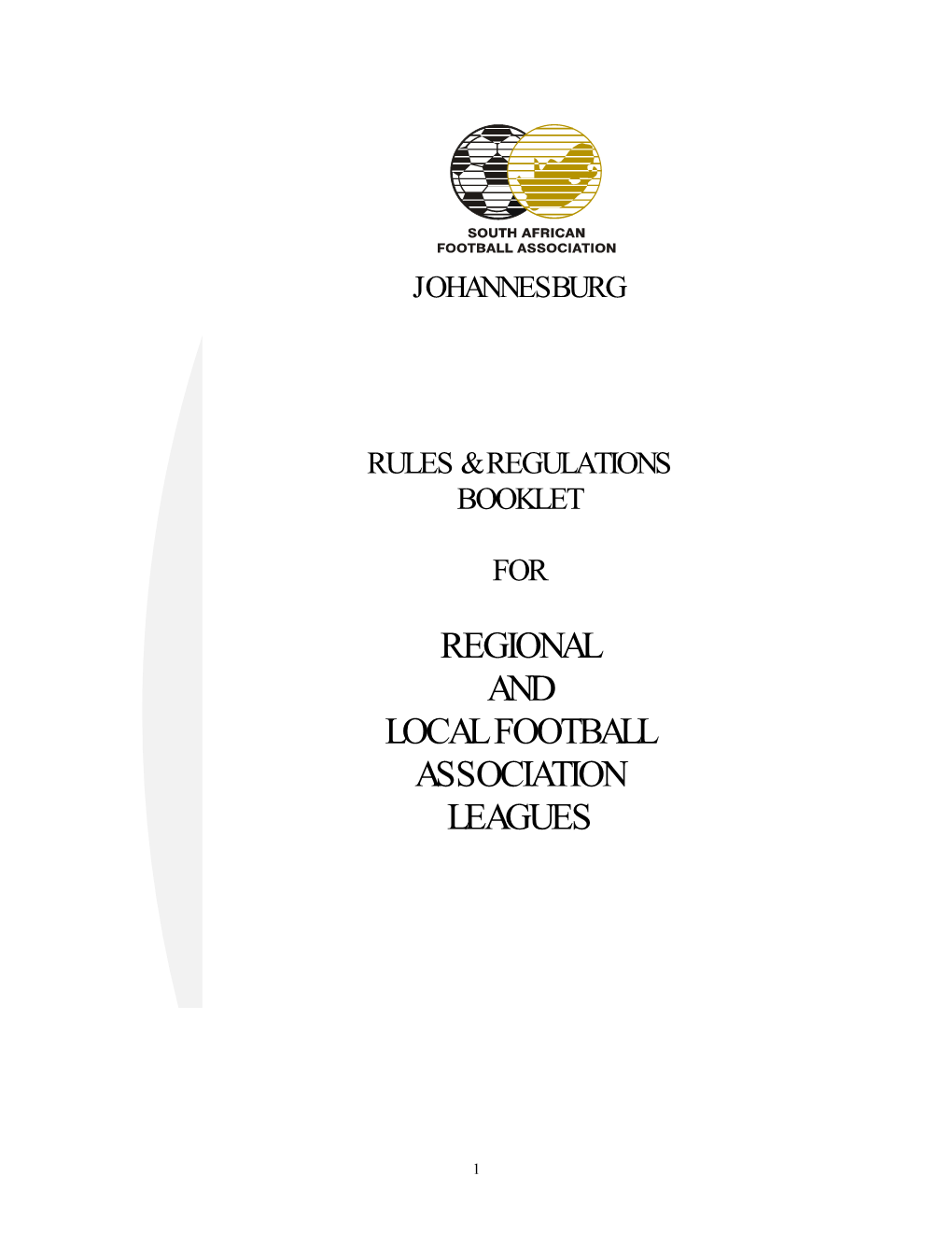 Regional and Local Football Association Leagues