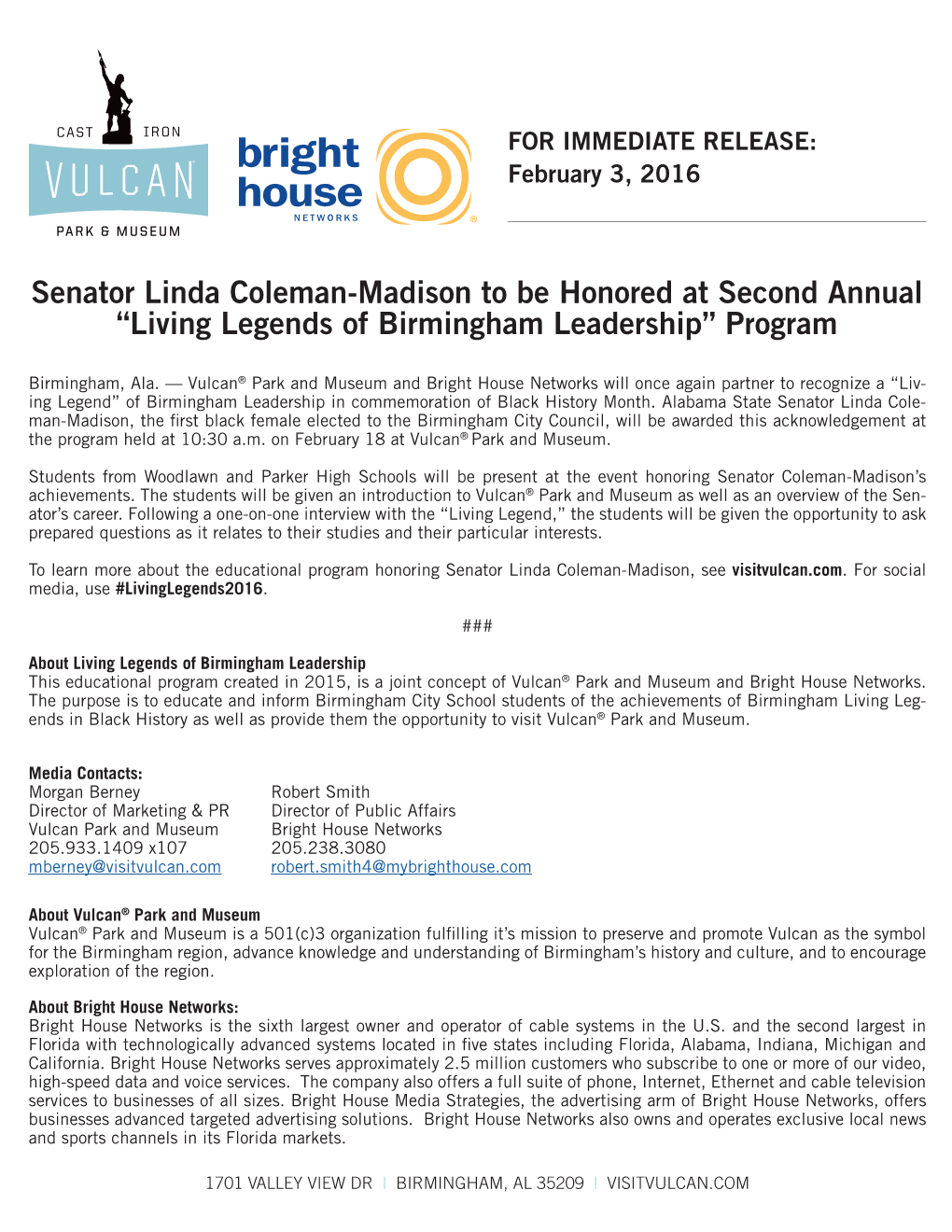 Living Legends of Birmingham Leadership” Program