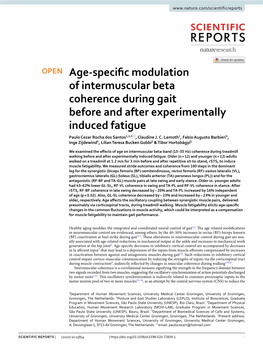 Age-Specific Modulation of Intermuscular Beta Coherence