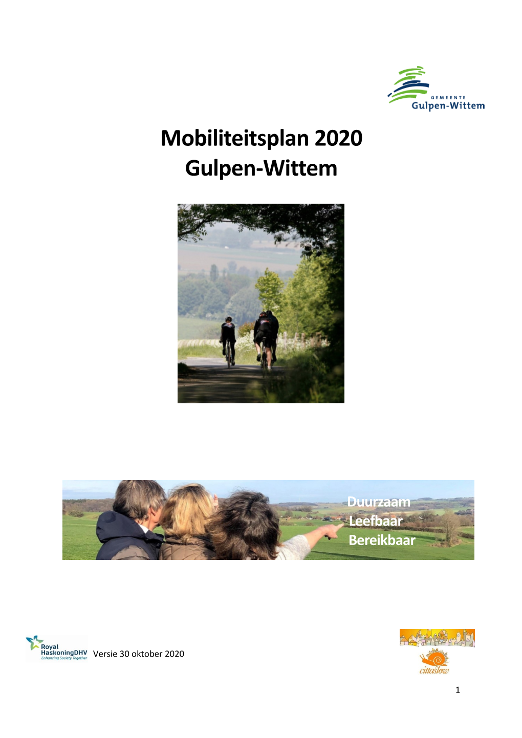 Mobiliteitsplan 2020 Gulpen Wittem