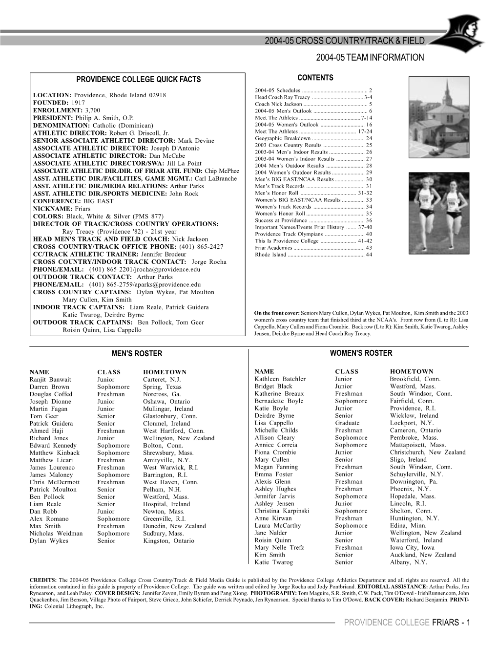 2004-05 Cross Country/Track & Field 2004-05 Team