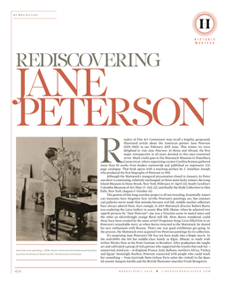 Rediscovering Jane Peterson