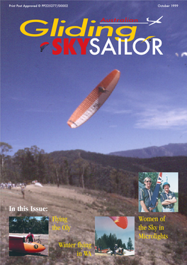 Flying the Oly Winter Flying in WA Women of the Sky in Microlights in This Issue