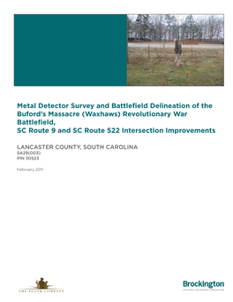 Buford's Massacre (Waxhaws) Revolutionary War Battlefield