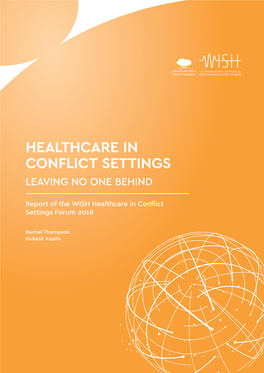 Healthcare in Conflict Settings Leaving No One Behind