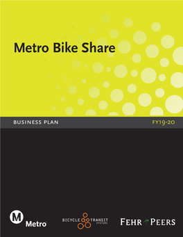 Metro Bike Share Business Plan