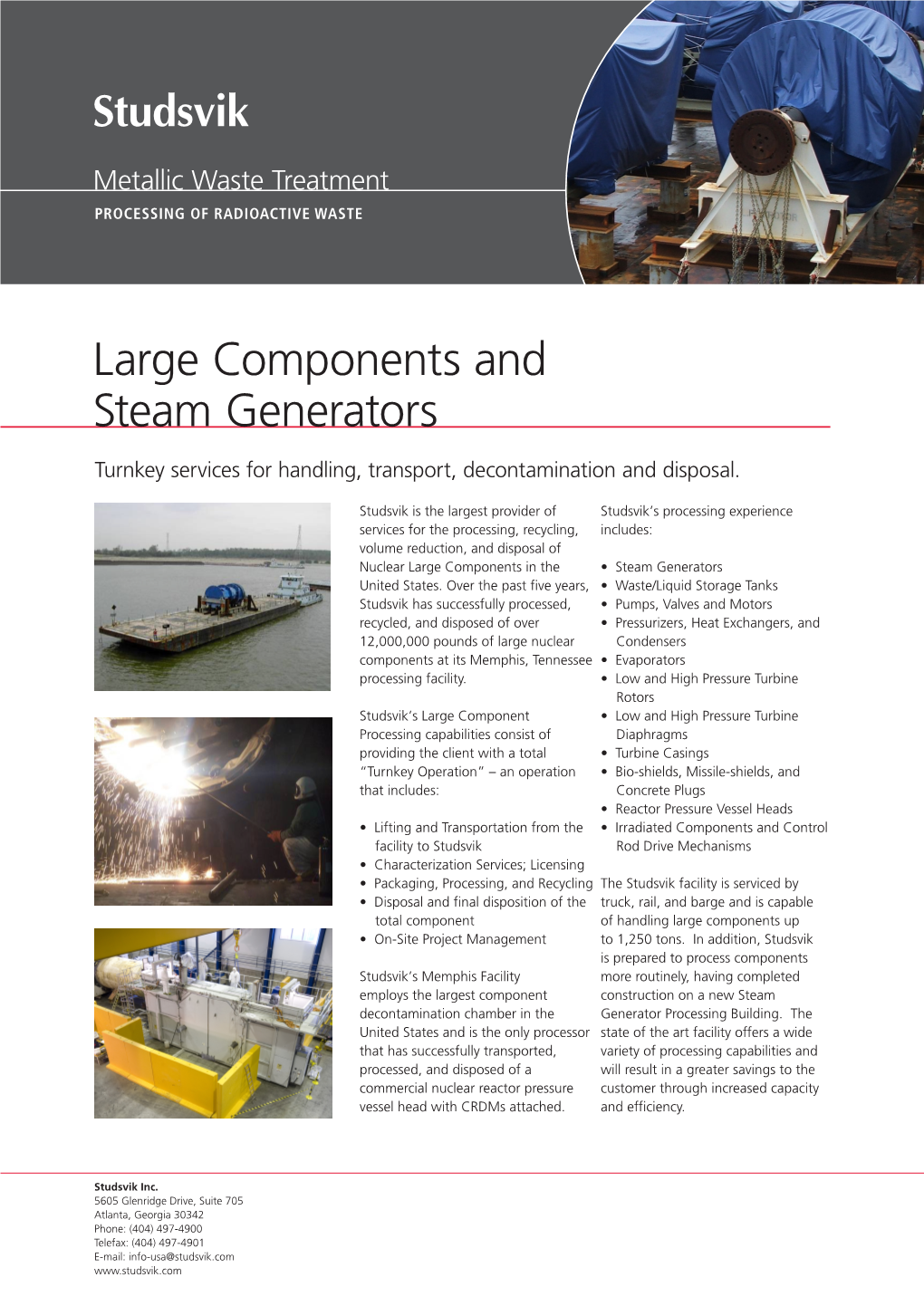 Large Components and Steam Generators