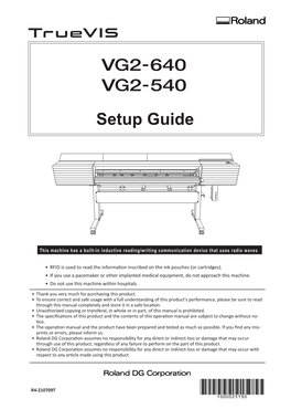 VG2-640/540 Setup Guide