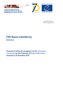 Fifth Report Submitted by Estonia