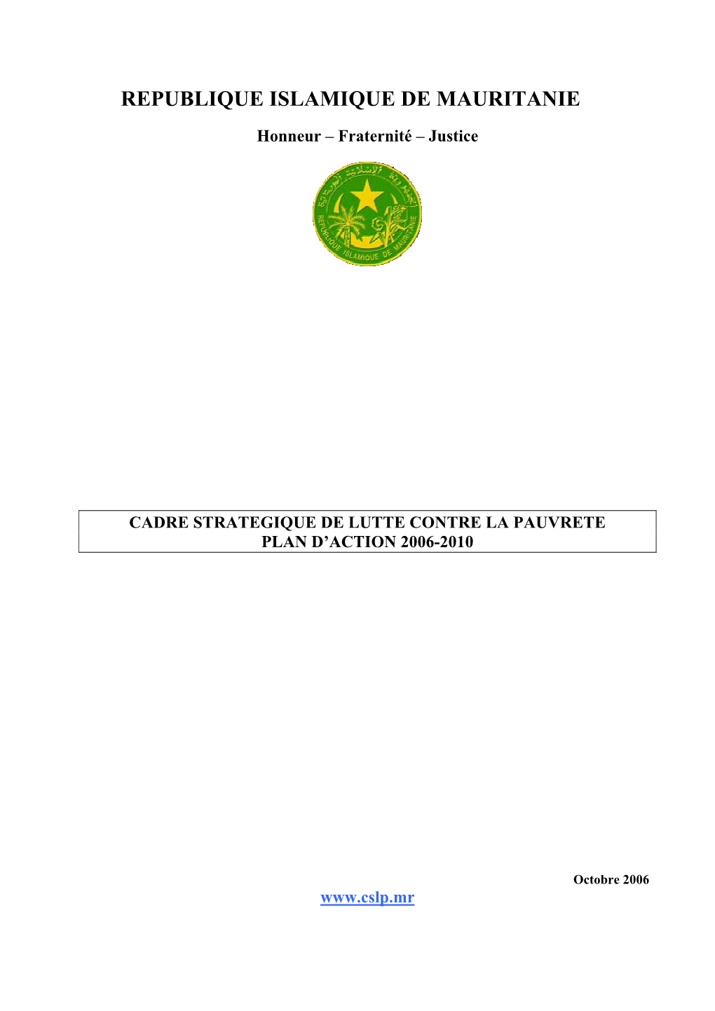 Republique Islamique De Mauritanie