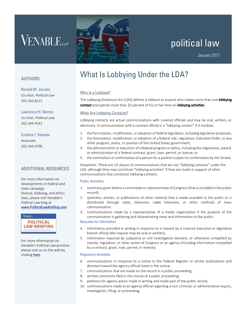 Lobbying Disclosure