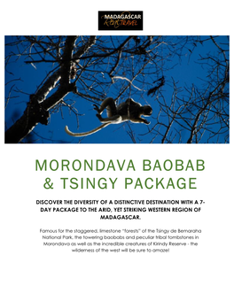 Morondava Baobab & Tsingy Package