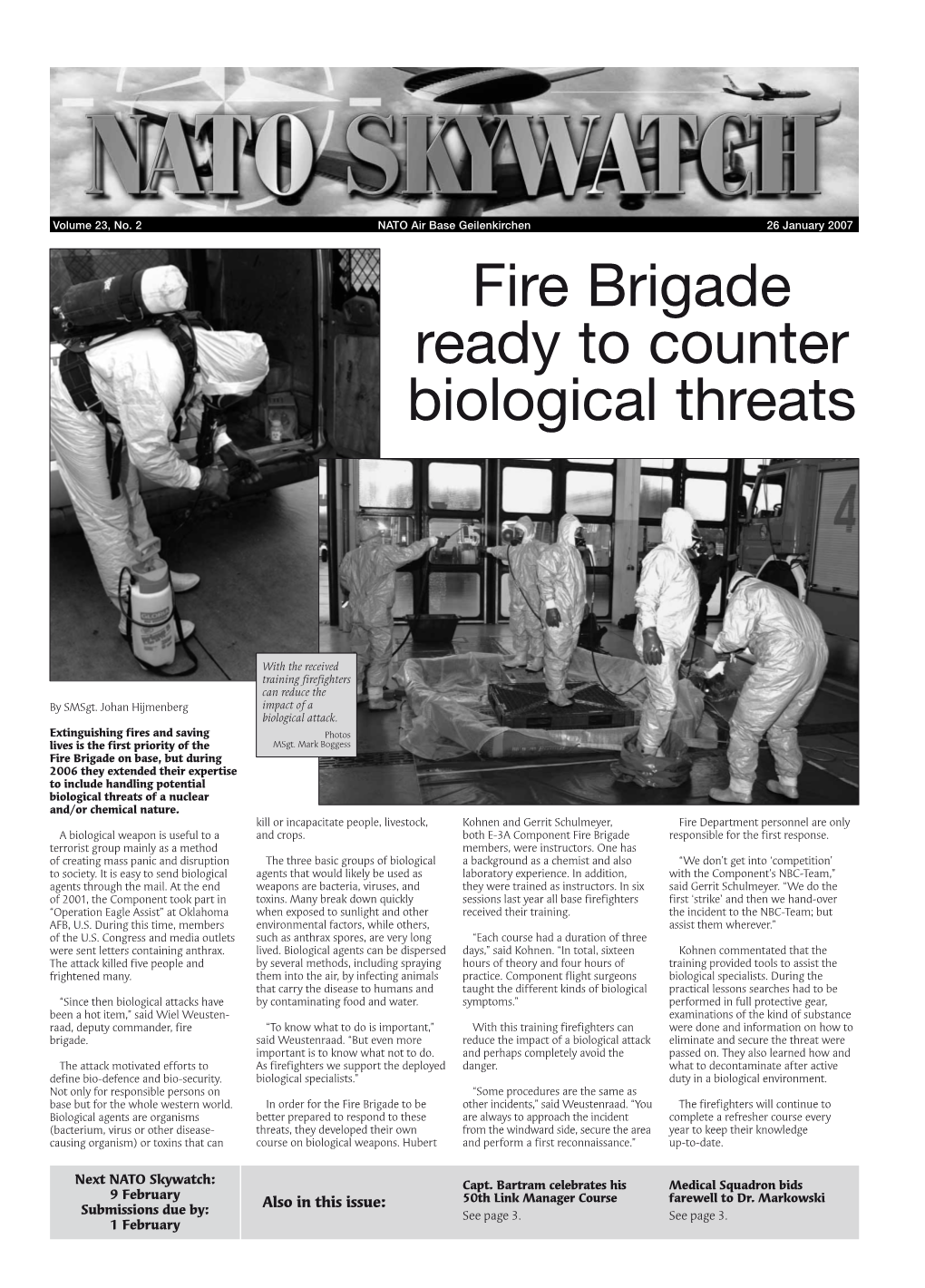 Fire Brigade Ready to Counter Biological Threats