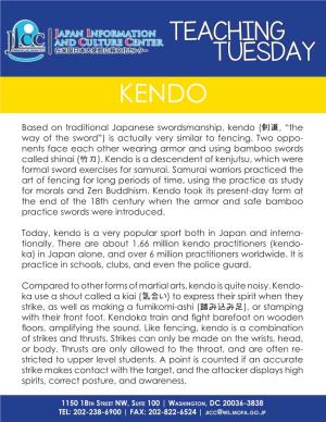 JICC Teaching Tuesday: Kendo