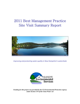 2011 BMP Summary Report