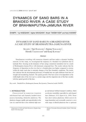 Dynamics of Sand Bars in a Braided River: a Case Study of Brahmaputra-Jamuna River