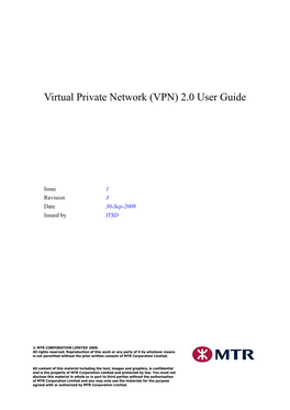 Virtual Private Network (VPN) 2.0 User Guide