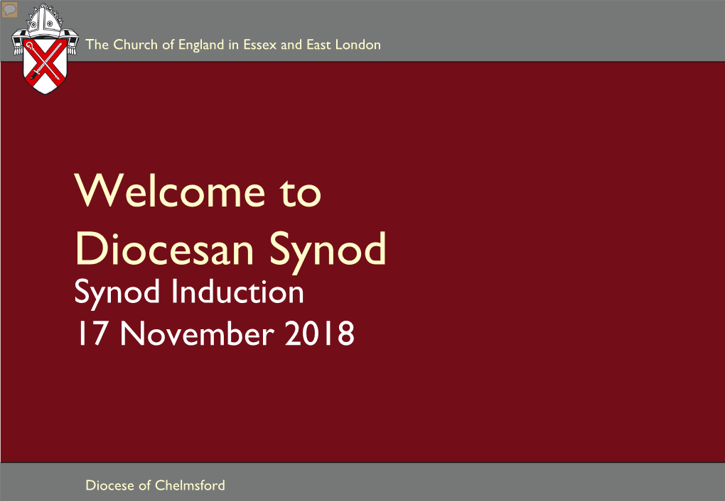 Synod Induction – November 2018