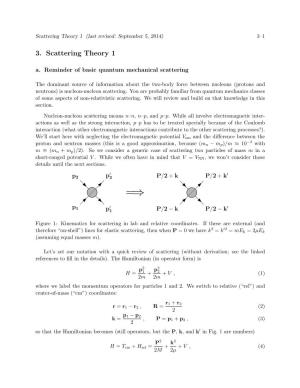 3. Scattering Theory 1 A