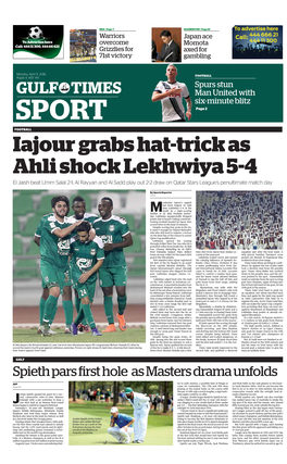 GULF TIMES SPORT Arab World Filled with Passion for Football