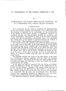 174 PROCEEDINGS of the SOCIETY, FEBRUARY 8, 1937. II. W. J. Mccallien, D.Sc
