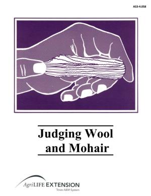 Judging Wool and Mohair