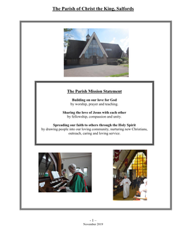 The Parish of Christ the King, Salfords a Parish Profile