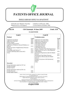 Patents Office Journal