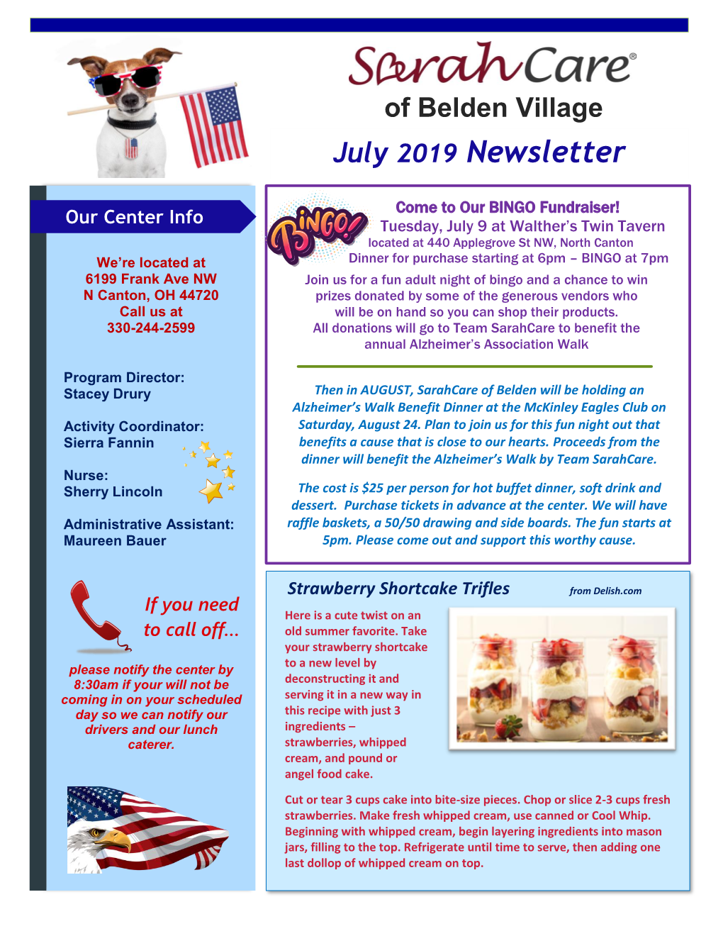 July 2019 Newsletter