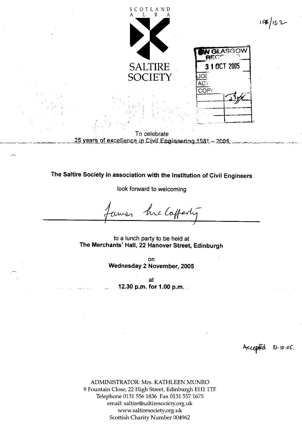 Saltire Society in Association with the Institution of Civil Engineers