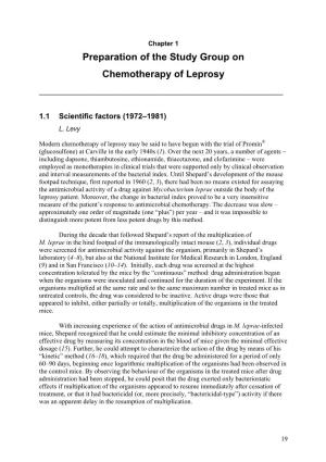 Preparation of the Study Group on Chemotherapy of Leprosy ______