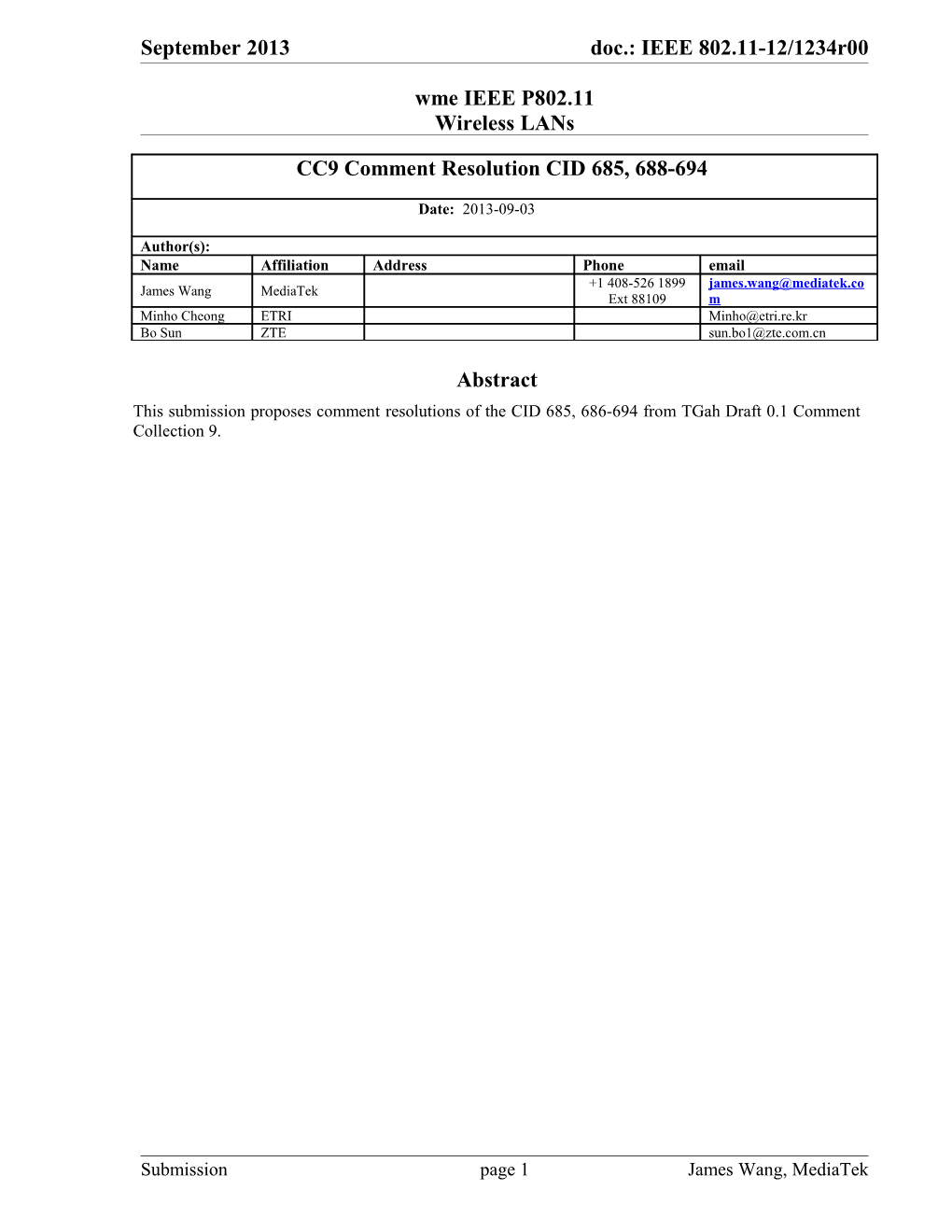 Wme IEEE P802.11 Wireless Lans