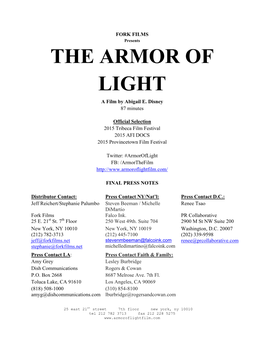 THE ARMOR of LIGHT a Film by Abigail E