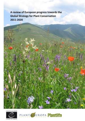 A Review of European Progress Towards the Global Strategy for Plant Conservation 2011-2020