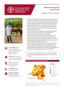 Democratic Republic of the Congo FAO-CD@Fao.Org Livestock Practices, Management of Input Shops and Community Warehouses