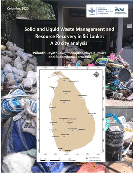 Solid and Liquid Waste Management and Resource Recovery in Sri Lanka: a 20 City Analysis