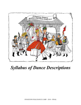 Syllabus of Dance Descriptions