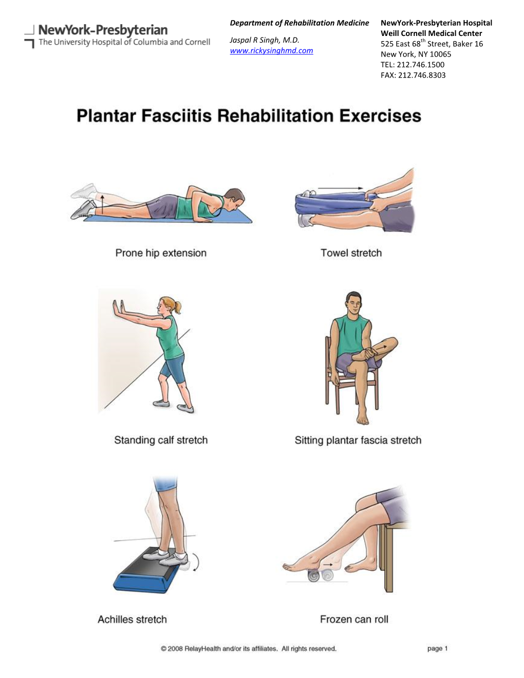 Plantar Fasciitis Rehabilitation Exercises