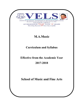 M.A.Music School of Music and Fine Arts