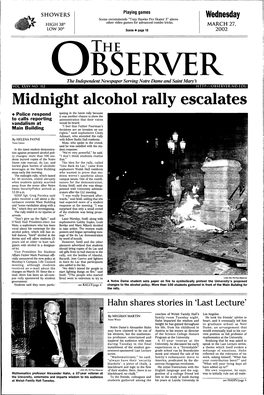 Midnight Alcohol Rally Escalates