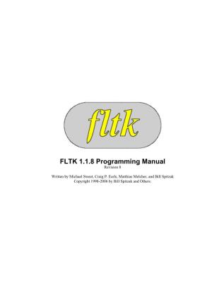 FLTK 1.1.8 Programming Manual Revision 8