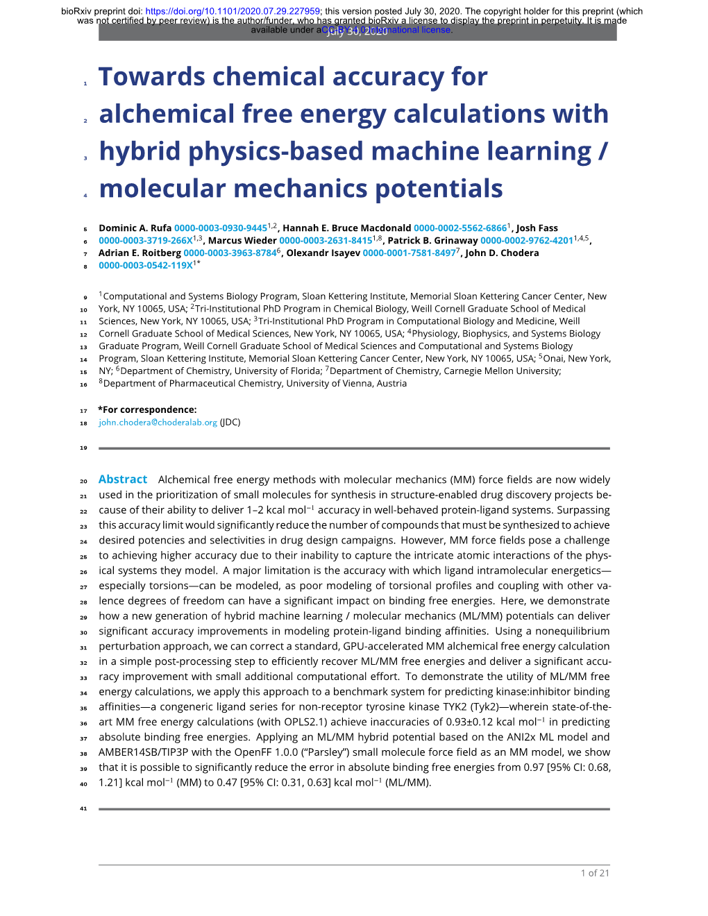 Towards Chemical Accuracy for Alchemical Free Energy Calculations