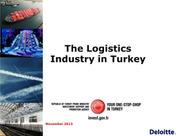 The Logistics Industry in Turkey