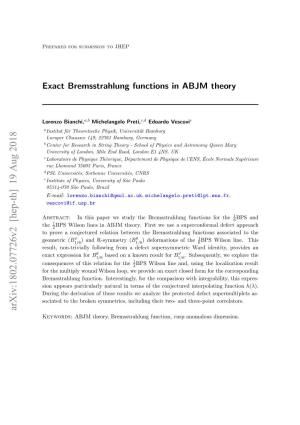 Exact Bremsstrahlung Functions in ABJM Theory