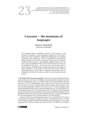 Caucasus — the Mountain of Languages